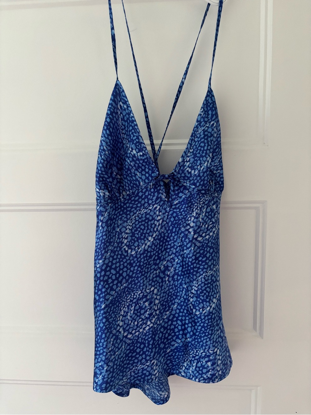 La Vie En Rose Blue Patterned Camisole